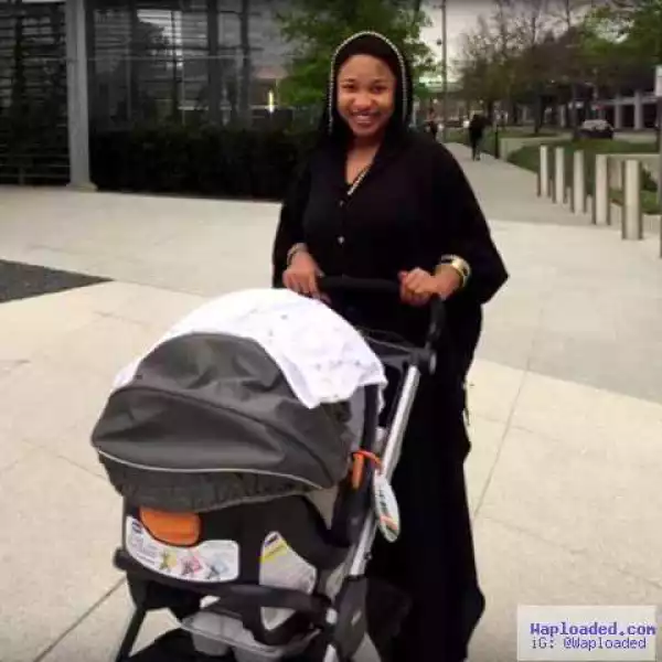 Wow!! Tonto Dikeh-Churchill Steps Out With Her Son! [Photos]